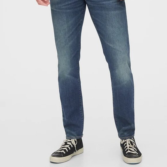 Gap Slim Bettermade Denim Jeans 29/32 Dark Wash + - Picture 9 of 9